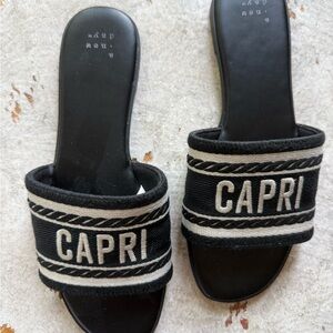 a new day Black and Gray Sandals